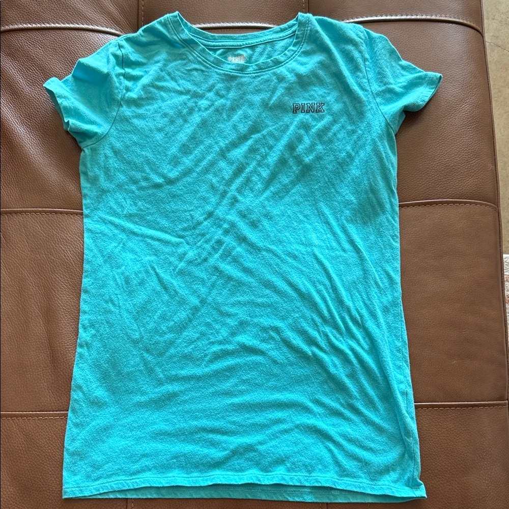 PINK Victoria's Secret Turquoise Tee